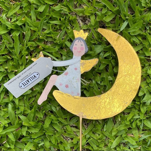 1 Home Decor NEW Golden Half moon Fairy decor, girly rooms or for plants - Picture 2 of 15